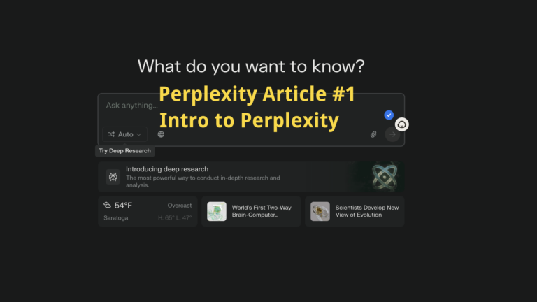 A text image introducing perplexity.ai